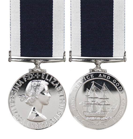 Royal Navy Long Service Full Size Medal EIIR